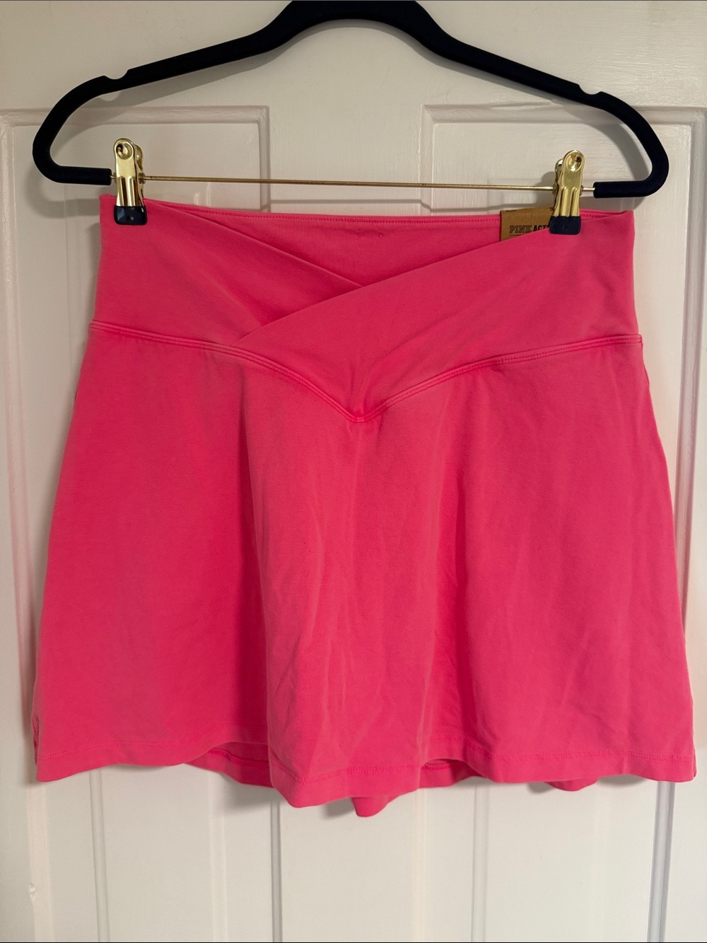 Bright Pink Athletic Skort with V-Waistband